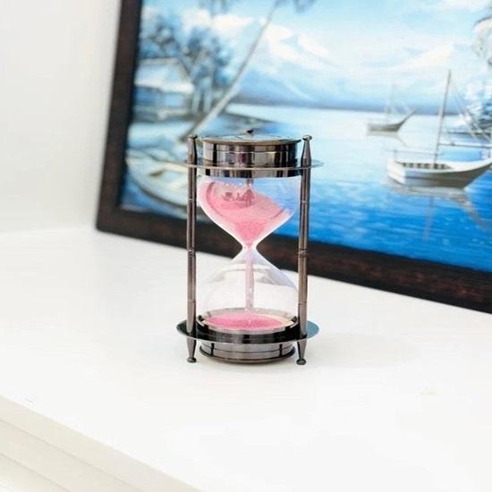 18 Cm Sand Hourglass, Table Collectible Sand Timer, Office Desk Decor Gift for Anniversary, Birthday and Christmas