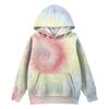 Girls' Hooded Tie-Dye Sweatshirt - Pullover Print Top