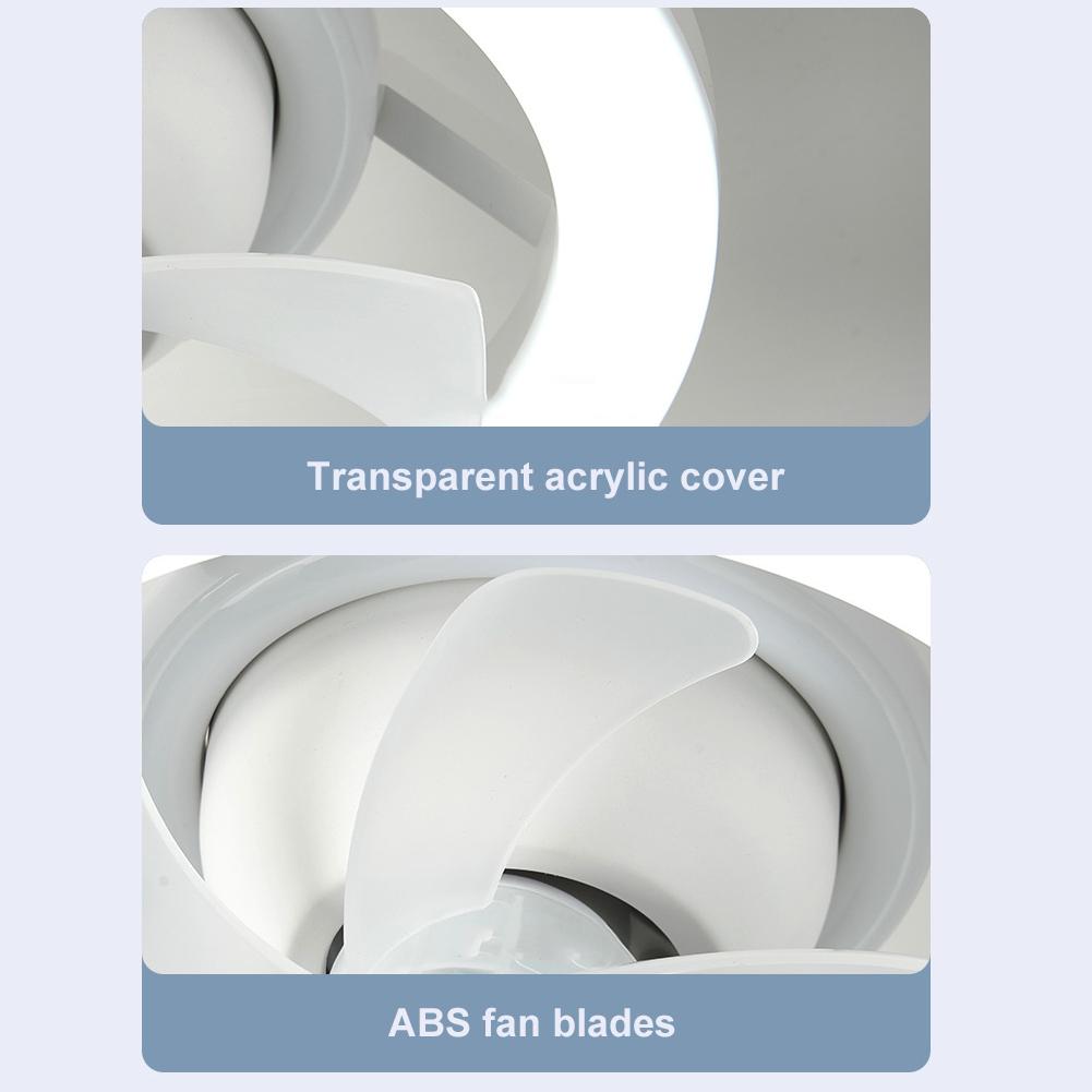 Moderní stropní ventilátor s LED světlem a dálkovým ovládáním, tichý stropní ventilátor do ložnice, obývacího pokoje a kuchyně