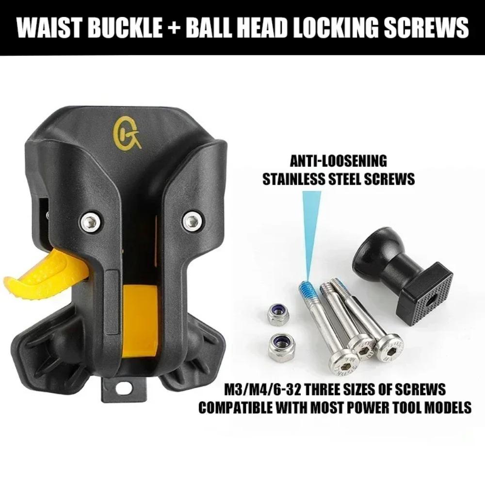 Portable Power Tools Quick Hanging Hooks Electric Drill Power Tool Quick Release Drill Portable Storage Self-Locking M3/M4/6-32