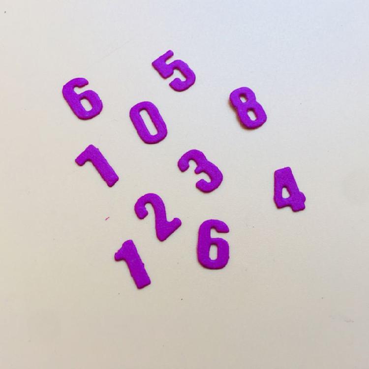 Numbers Cutting Dies Metal Stencil Template Mold Decoration for Home School