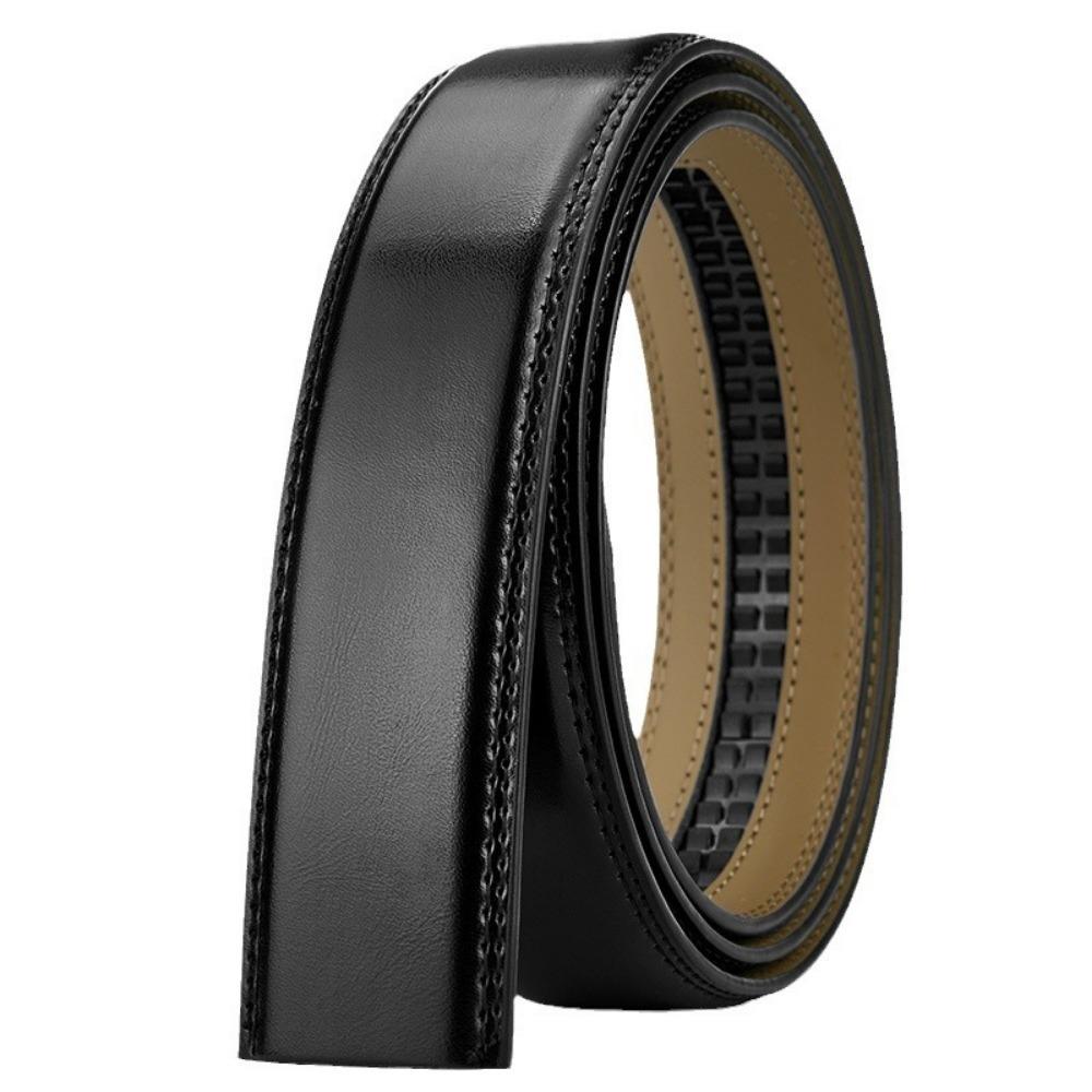 Black Brown Genuine Leather Belts Without Buckle Cowskin Belt Men Belt  Cinturones Para Mujer