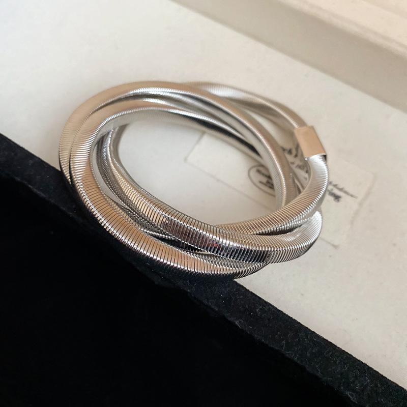 Vergoldetes Geometrisches Armreif - Minimalistisches Leichter Luxus Armband für Damen