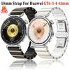 18mm Ceramic+Metal Strap For Huawei Watch 5/GT5 Pro 42mm GT6-5-4 41mm High-end Official Watchband For Garmin Venu 4 41mm Correa