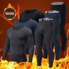 2-delige Herfst en Winter Effen Kleur Modieuze Casual Basis Set Slim Fit Sport Fitness Lange Mouwen Broek Warm Ondergoed Set