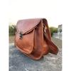 Handmade Leather Crossbody Saddle Bag: Personalized Shoulder Purse