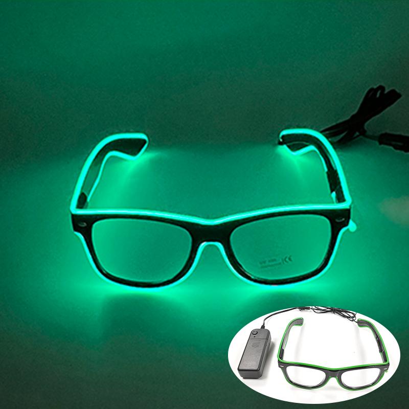 Hot Sale Luminous Neon Glasses With Lights LED Eyeglasses Bar Rave Parties Props Glowing Glasses Festival Club Supplies