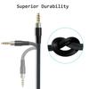 Replacement 2 Meters Audio Aux Cable for HyperX Cloud Alpha and Cloud Mix headsets with Inline Mute & Volume Control(TPE Brushed)