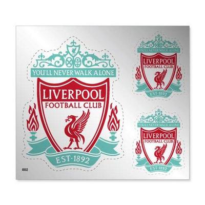 Liverpool (red) 3 Silver Stickers SET [sts002]
