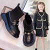 Winter Children's British Style Small Leather Shoes Children's Martin Boots Spring and Autumn Shoes Children's Women's Boots
