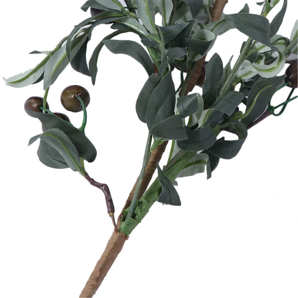 Handmade Artificial Olive Fruit Branch Elegant Fake Olive Tree  Outdoor Indoor