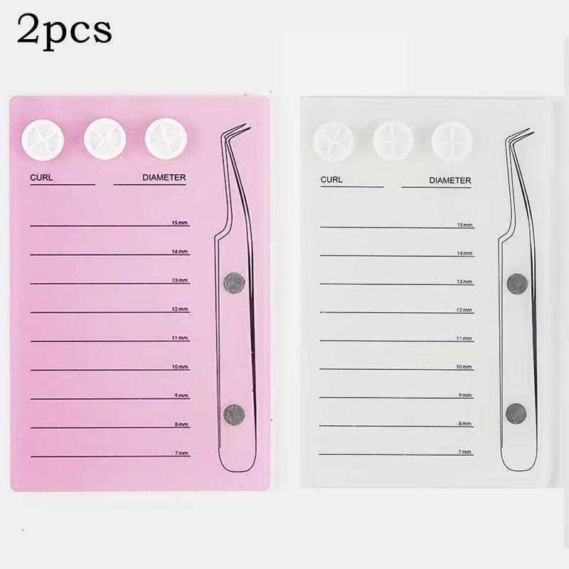 Eyelash Extension Scale Holder Magnetic Acrylic Lash Board Glue Pallet Cup Clean Hygienic False Eyelash Pad Eyelash Makeup Tools