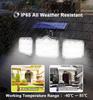 2021 Triple-Head Solar LED Wall Light with Motion Sensor for Outdoor Use