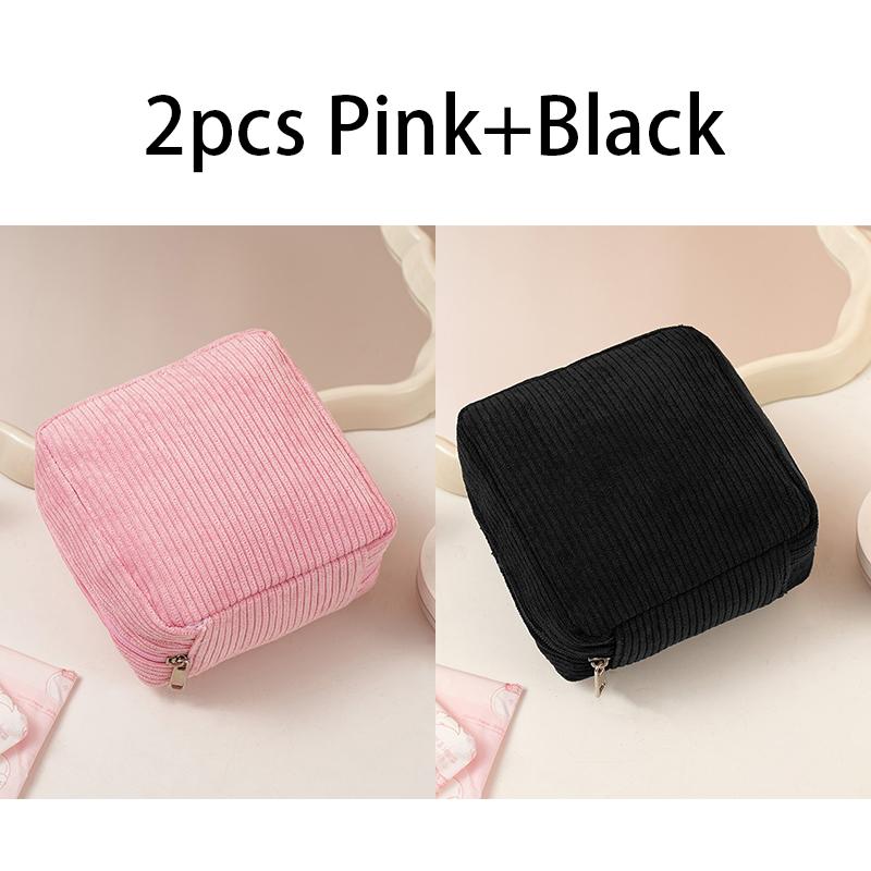 Toiletry Bag Sanitary Pad Pouch Small Makeup Bag Cosmetic Storage Pouch Women Pad Pouch Cute Cable Case SNBD003