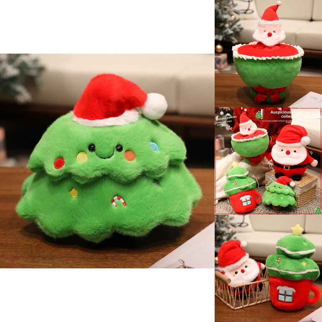 Christmas Tree Plush Figurine With Soft Pp Cotton For Holiday Gift And Decoration