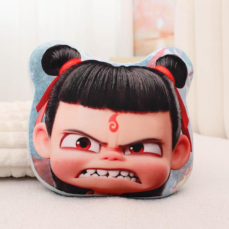 Nezha Series Plush Pillow: Sofa Ornament, Home Decor Cushion, Office Toy