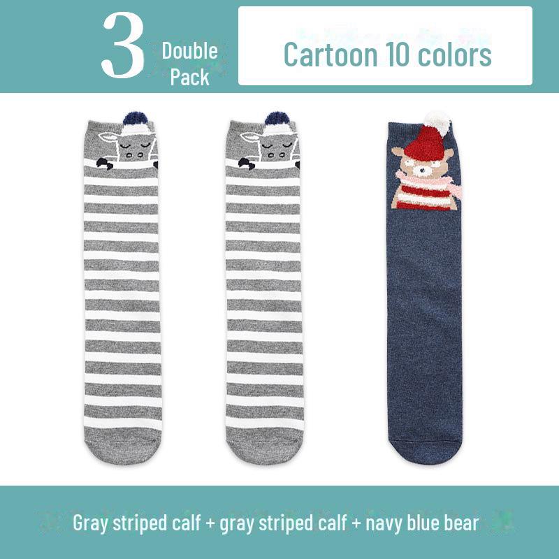 Kinder Cartoon Mittelrohrsocken: Leichte Frühling/Herbst Kniestrümpfe für Mädchen