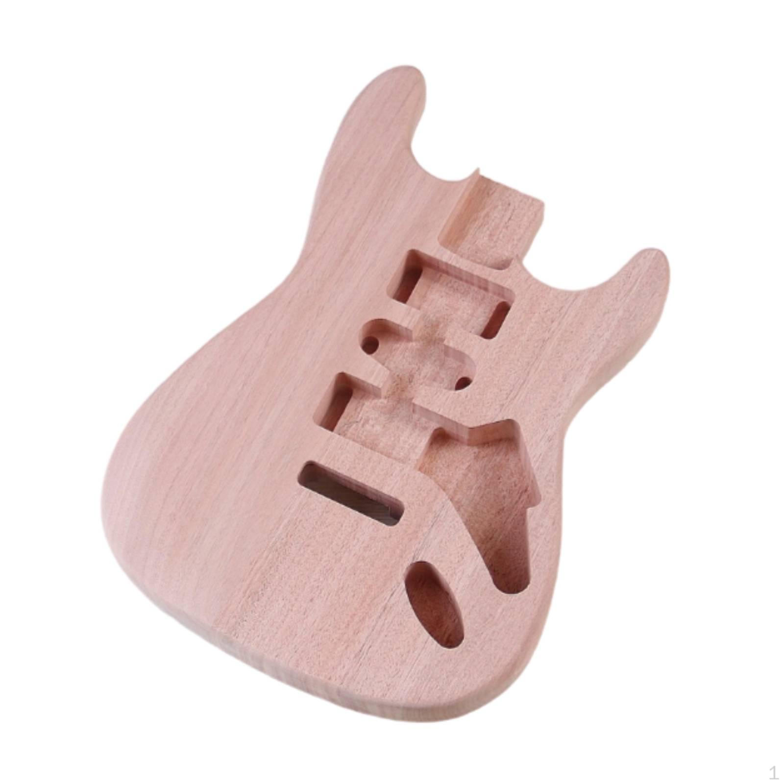 Electric Guitar Body Blank African Hardwood Sanded for Luthiers