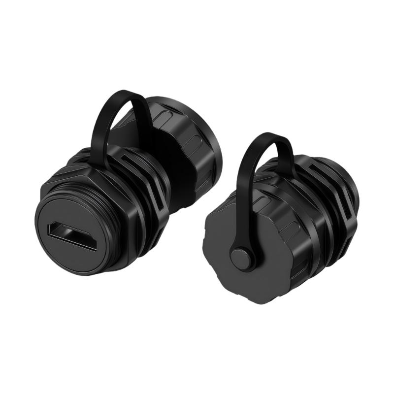 IP68 Waterproof HDTV Coupler Panel Mount Pass Through Connector Female To Female With Cover For Outdoor And Indoor Use
