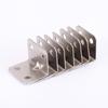 Zinc-Plated 90° Right Angle Bracket for Shelves, Tables, and Cabinets.