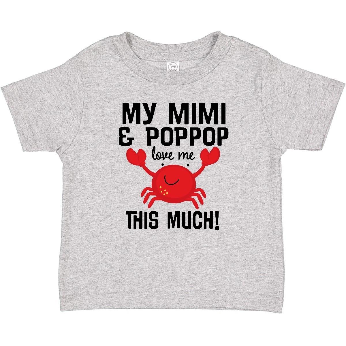 Inktastic Mimi And PopPop Love Me Baby T-Shirt Grandma Grandpa Grandparents Cute 130