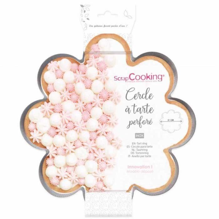 Cercle à tarte perforé - Fleur marguerite