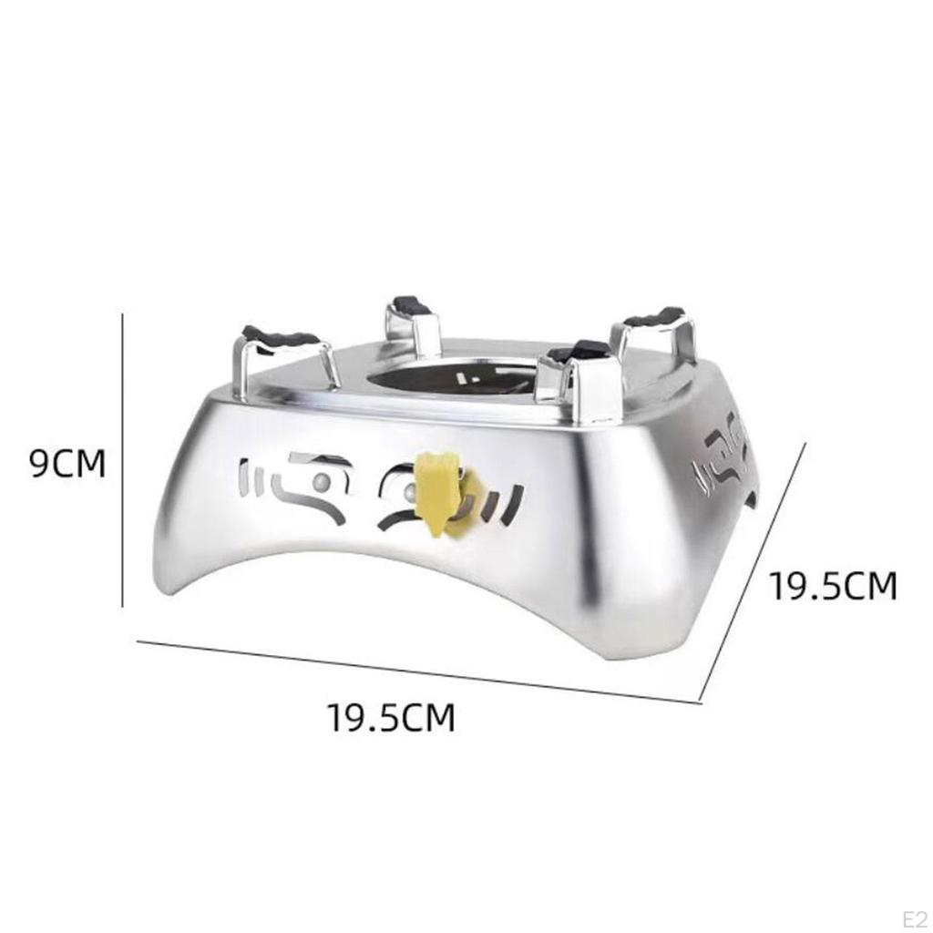 Spirit Stove Burner Lightweight Metal Sturdy Kitchen Tool Camping for Outdoor