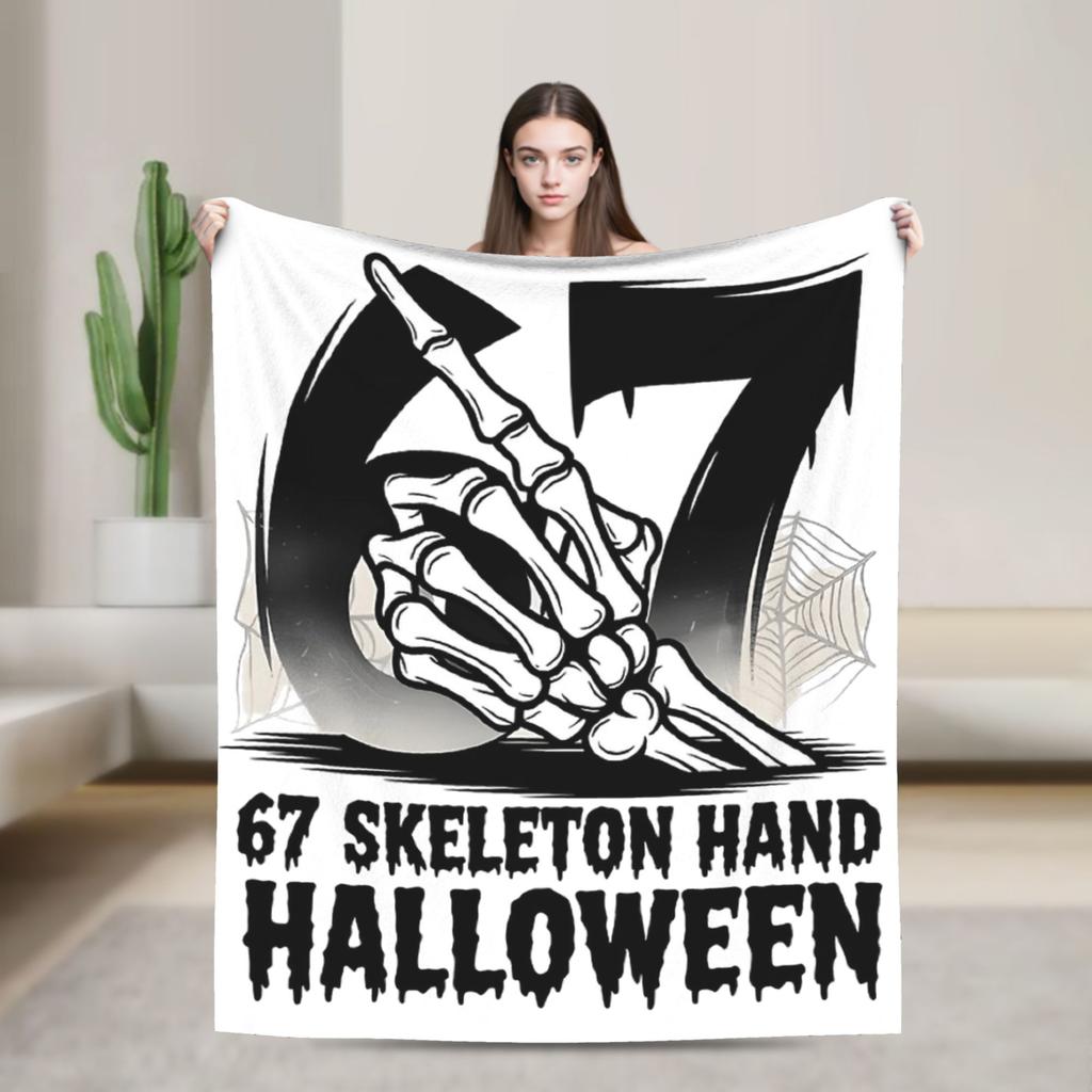 67 Six Seven Meme Mom 67 Meme Plush Blanket Kids Adult  Flannel Throw Blanket For Couch Bed Super Warm Bedspread Gift Idea