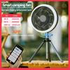 10000mAh Smart Camping Fan Rechargeable Desktop Portable Wireless Ceiling Electric Fan with Power Bank LED Lighting Tripod Amagi