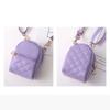 Portable Coin Purse New PU Leather Solid Color Crossbody Bag Lightweight Mini Makeup Bag Women