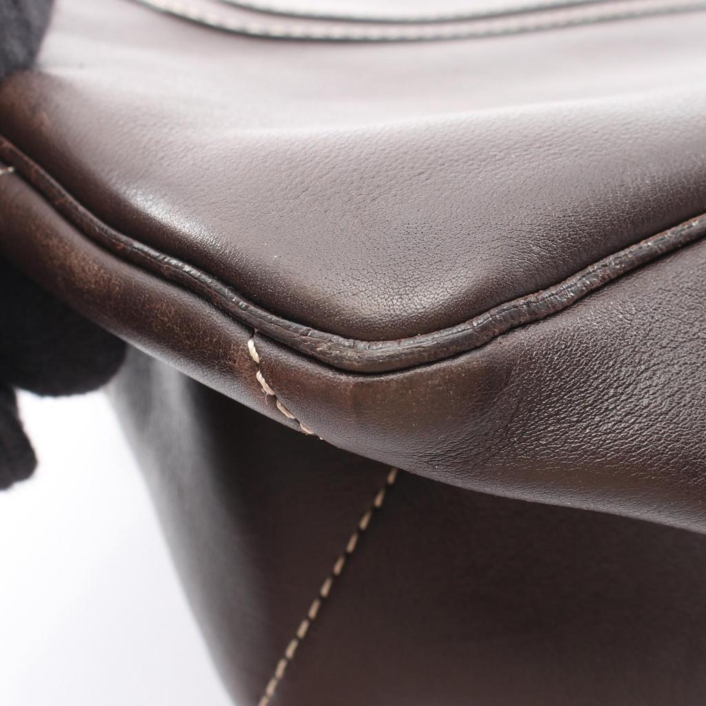 Used CELINE Boogie bag Handbag 134023 leather Brown Used Women