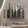 Wandgemonteerde Elektrische Tandenborstelhouder Zonder Boren Aluminium Badkamer Opbergrek Scheermes Tandpasta Houder Plank