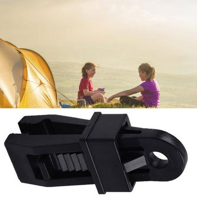 Outdoor Awning Tarp Tent Tighten Clip Clamp Tool with D-Shape Buckle Carabiner