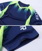 Hiheart Junior Trainingsbekleidung Sommer Kurzarm und Größe 120cm Kinder Fußball/Futsal Set, Jungenbekleidung, Shorts, Marineblau,