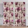 2pcs Elegant Peony Floral Pattern Curtains Designed for Light Blocking Premium Material Suitable for Living Room Bedroom Da