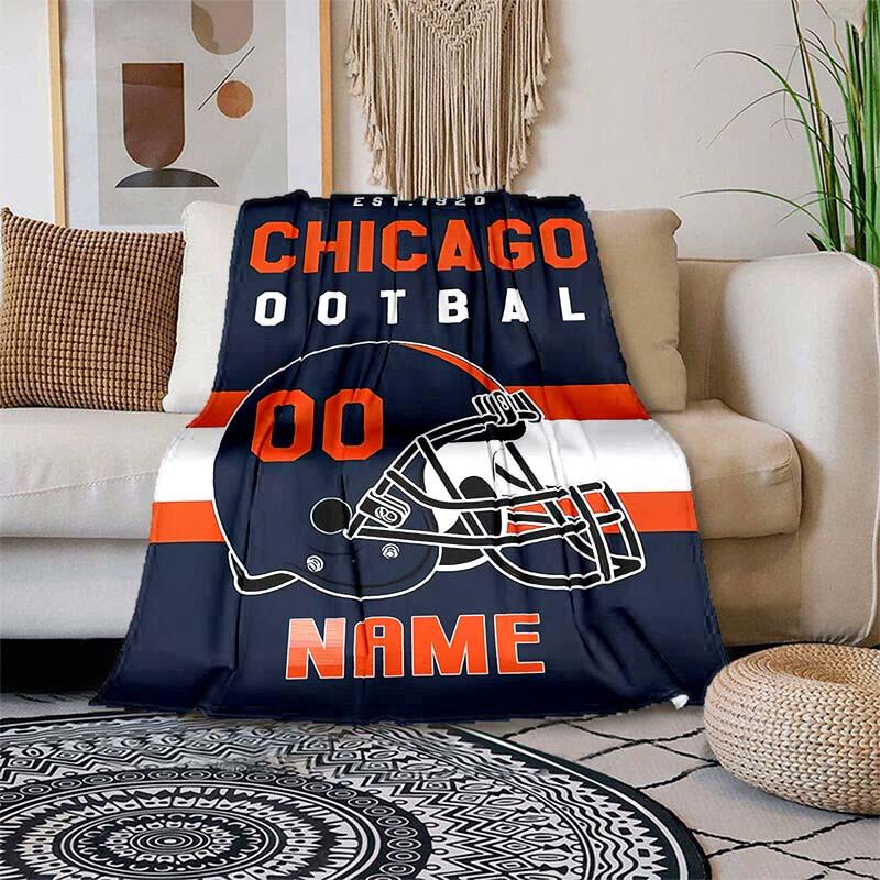 Football Fans Customize Your Name Blanket Warm Comfortable And Soft Blankets Are Suitable For Home Chairs Office Sofas Sofas Office Camping And Gifts