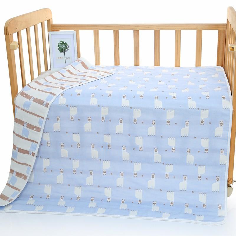 Baby Bath Towel Infant Toddler Blanket Cotton Gauze 6 Layer Muslin Wrap Newborn