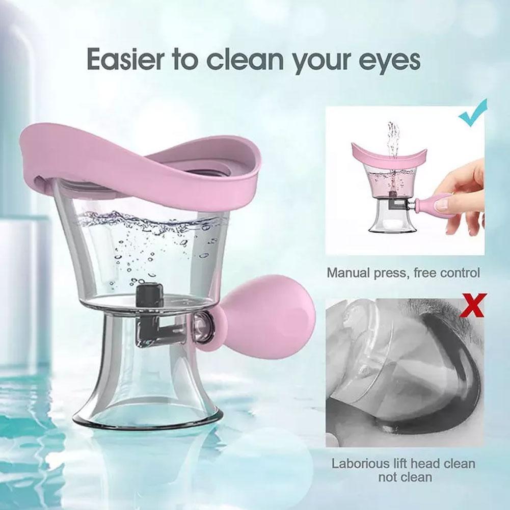 1PC Soft Silicone Eye Wash Cups Eyes Cleaner Flushing Rinse Cups Resuable Bath Eyewash Cups for Students New Health and Beauty