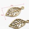 50 Pack Leaf Charms, Hollow Pendants, Alloy, Connectors, DIY Crafts, Decoration, Exquisite