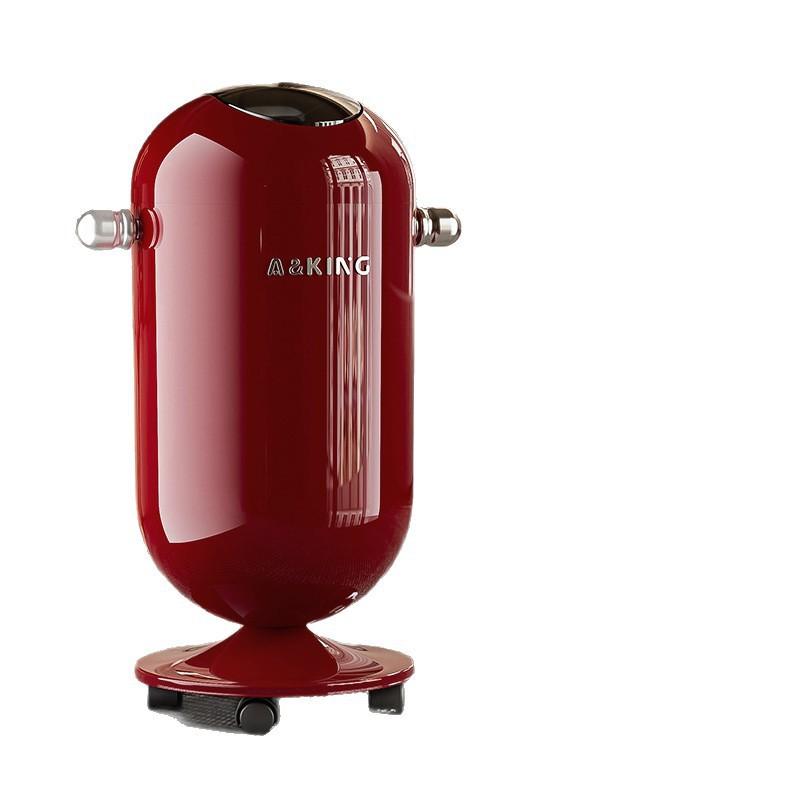 Modern Flip-Top Trash Can With Wheels 15L 20L Round Plastic Bin Living Room Bedroom Kitchen
