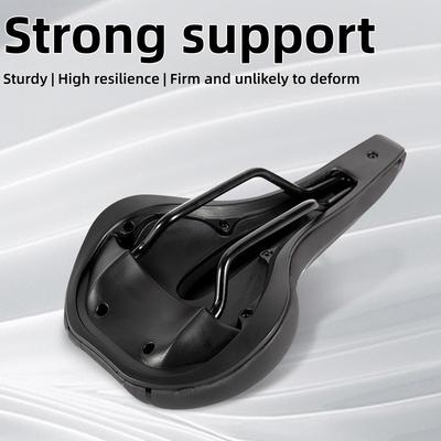 Comfortable Bicycle Shock-absorbing High-elasticity Foam Seat Cushion, Suitable for Mountain Bikes. Hollow and Breathable.