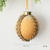 8CM Red Patch Christmas Ball Ornament - DIY Fabric Wrapped Tree Decoration