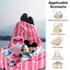 Mickey und Minnie Cartoon-Decke, Kurzer Plüsch Niedliche Warme Decke, Wohnzimmer Heimdekoration Sofa Vier Jahreszeiten Reise