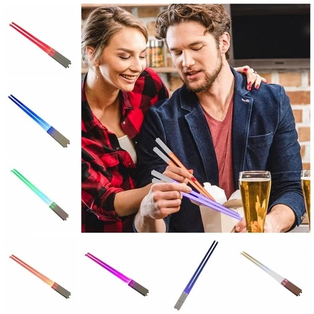 Flashing Light LED Light Up Chopsticks Multicolor Light Sticks Gifts Light Up Sticks Party