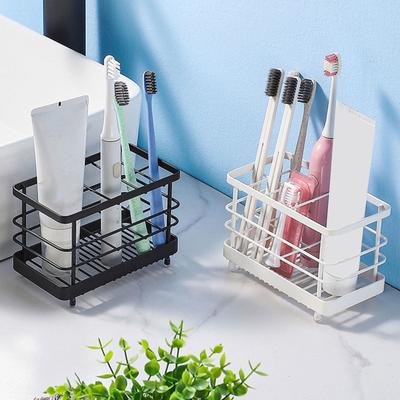 Toothbrush Holder,Carbon Steel Bathroom Toothbrush Toothpaste Holders Rack for Electric Toothbrush,Makeup Brush Cleanser