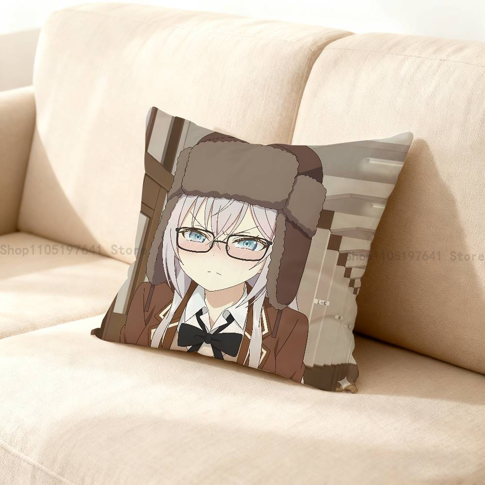 Anime Cute Alya R-Roshidere Pillow Case For Sofa Decor Car Office Room Printing Cushion Cover Decorations And Protector