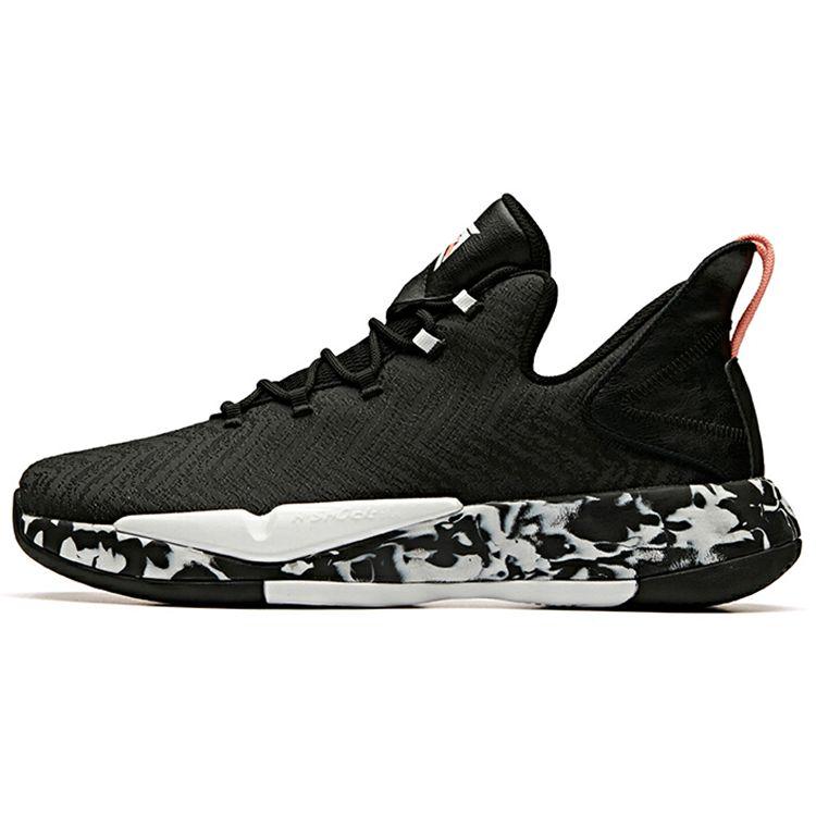 

Anta Speed Battle 3 Low Basketball Shoes Men sneaker Black White 11941607-4 39