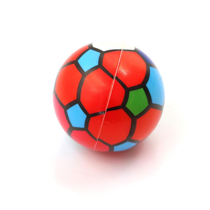 1Pc Stress Relief Vent Ball Colorful Mini Football Squeeze Foam Ball Kids Toys
