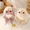 Autumn-Winter Cute Knitted Wool Hat for Baby Girls with Ear Protection