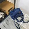Umhängetasche für Damen, Japan und Südkorea, exquisite Tasche aus gewaschenem Denim, Ins, künstlerischer Stil, Persönlichkeit, Kreativität, tragbare Tasche, Umhängetasche